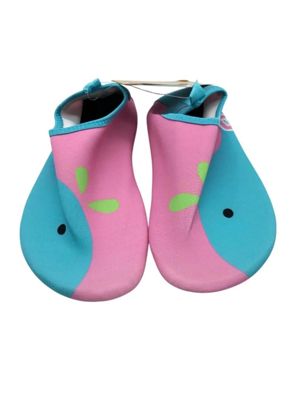 Cituo Girls Water Shoes Slip On Whale Pink Blue Size 36/37 US 4/5